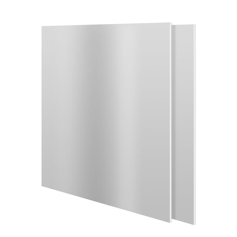 ibaofuing 2Qty 6061 T651 Aluminum Sheet Metal 6" x 12" x 1/16" (1.5mm) Rectangle Plate Covered With Protective Film - Flat Plain Aluminum for DIY - Image 1